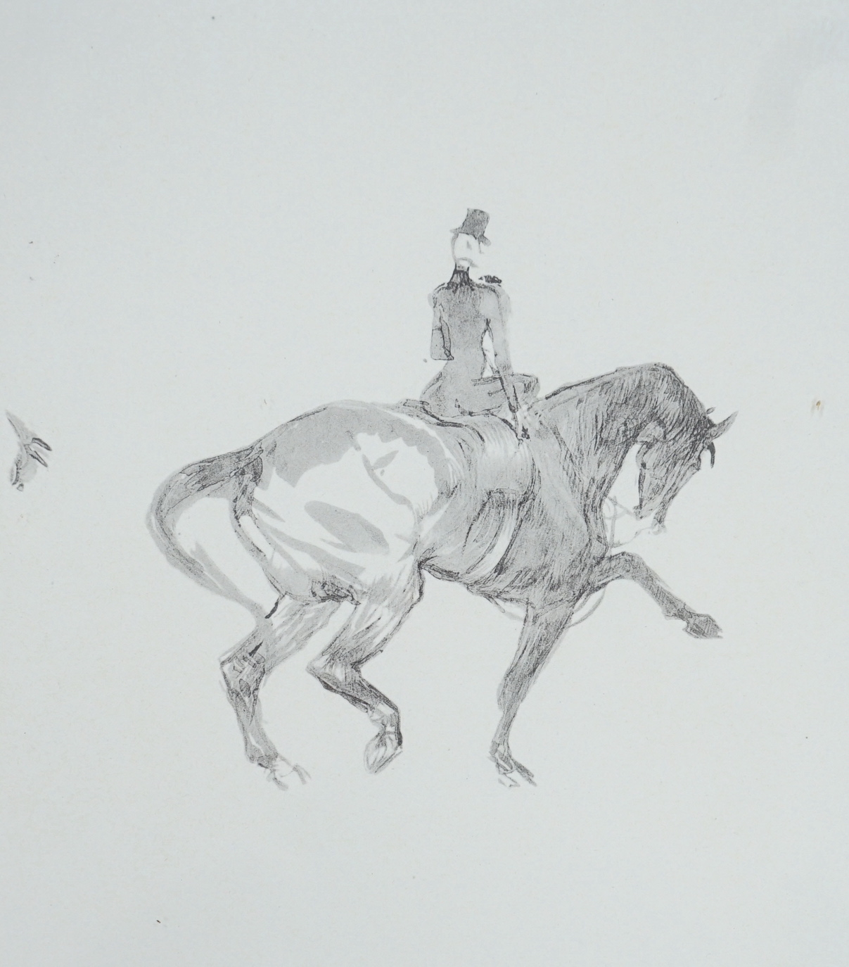 After Henri de Toulouse-Lautrec (French, 1864-1901), set of three lithographs, Spanish riding school and dressage scenes, unsigned, each 31 x 23cm